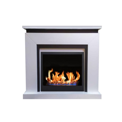 Биокамин в портале "Русский огонь" Афрам с защитным и декоративным стеклом