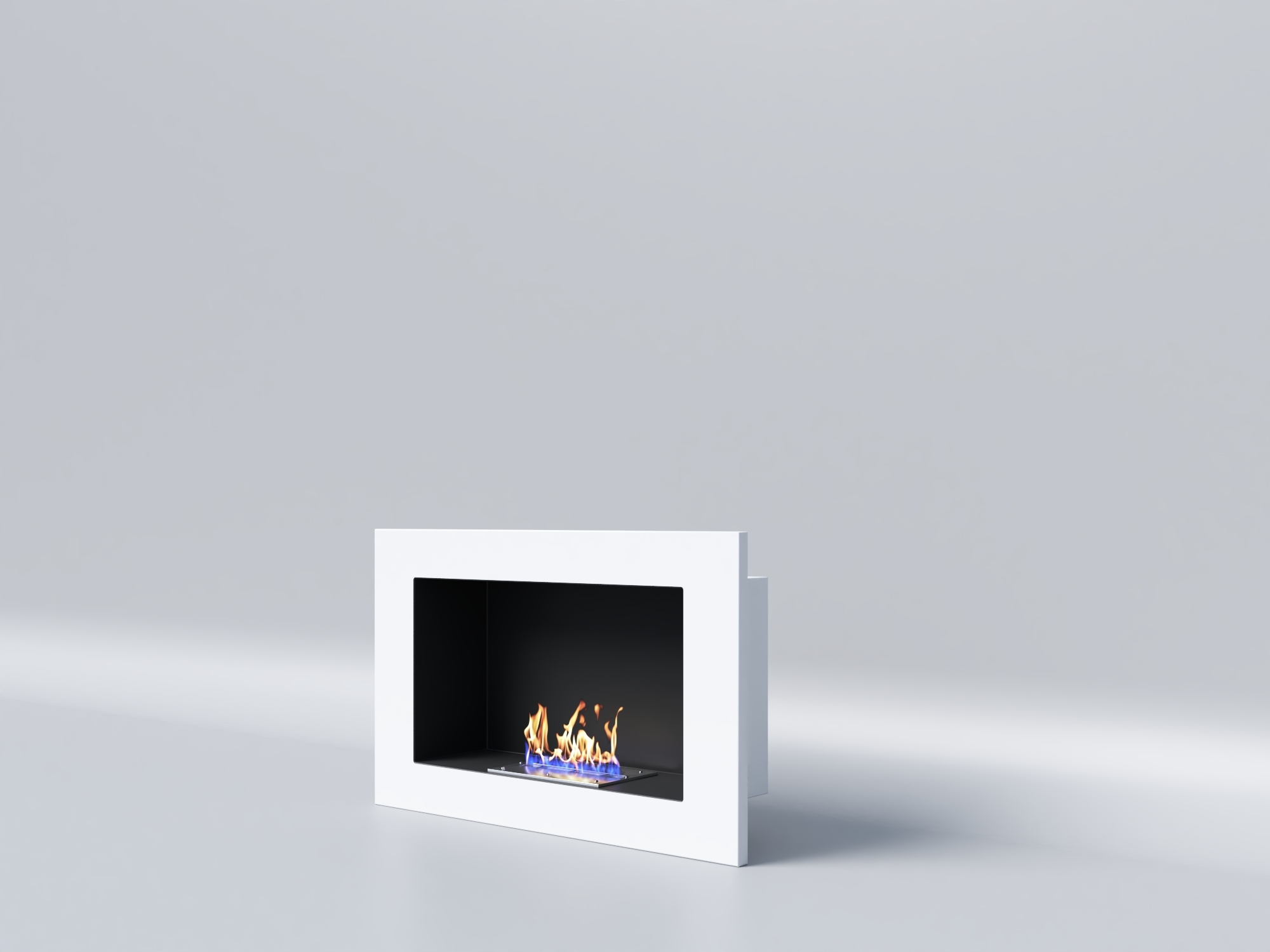 Биокамин "Русский огонь" Лайт Бланк 650V с декоративным стеклом (стемалитом) по цене 13 950 руб.