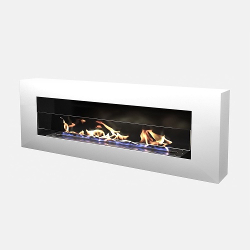 Биокамин "Русский огонь" Блонд 1500N настенный с декоративным стеклом (стемалитом)