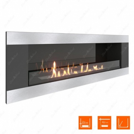 Биокамин SteelHeat LONG-H 1200 стекло + стемалит Биокамин SteelHeat LONG-H 1200 стекло + стемалит по цене 60 200 руб.