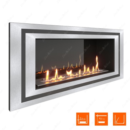 Биокамин SteelHeat LONG-D 900 XL стемалит по цене 41 856 руб.