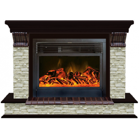 Панорама Грот однотонный 28 (дуб)+Newflame Панорама Грот однотонный 28 (дуб)+Newflame