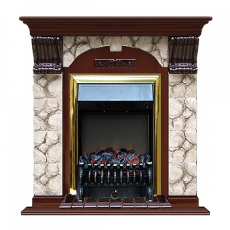 Арочный Карелия (красное дерево)+Fobos Brass