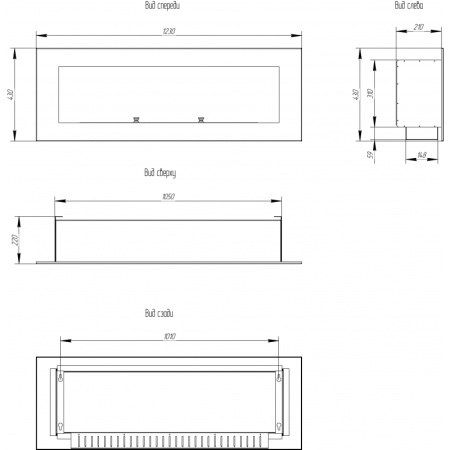 Биокамин Window 800 Арома black по цене 41 000 руб.