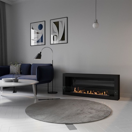 Биокамин SteelHeat WALL ONE 1400 черный, стекло, стемалит Биокамин SteelHeat WALL ONE 1400 черный, стекло, стемалит по цене 76 650 руб.