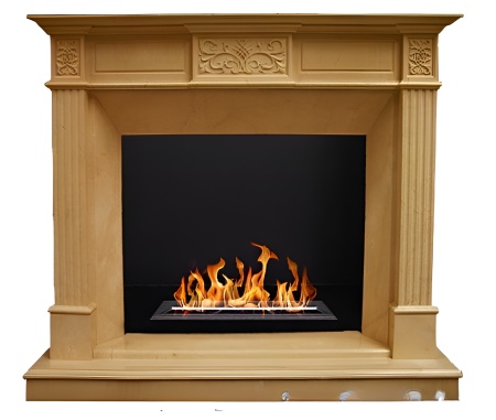 Биокамин в мраморном портале "Русский огонь" Leo по цене 305 000 руб.