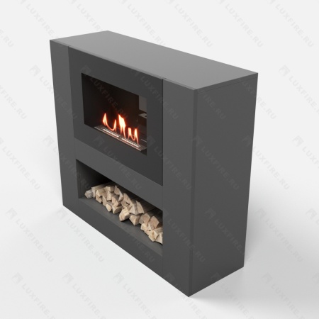 Тумба LUXFIRE с биокамином "Лукоморье" 900 (графит) по цене 67 633 руб.