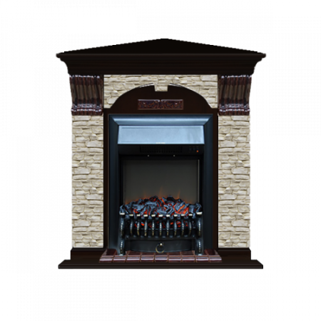 Арочный Грот однотонный угловой (венге)+Fobos Black